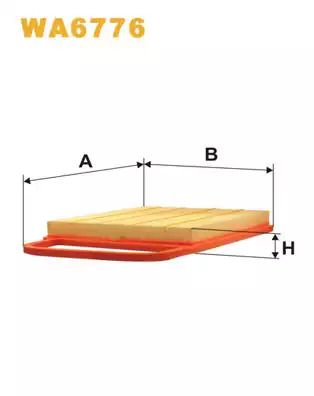 Фильтр воздушный VW POLO, SKODA FABIA, WIX FILTERS (WA6776)