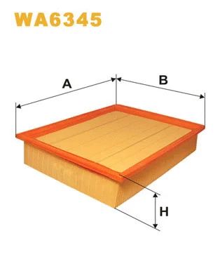 Фильтр воздушный HYUNDAI PORTER, MERCEDES-BENZ V-CLASS, WIX FILTERS (WA6345)