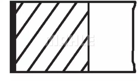 Кольца поршневые Mazda 626, MAHLE/KNECHT (62731V0)