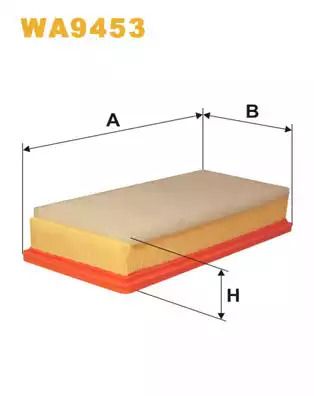 Фильтр воздушный CITROËN C5, PEUGEOT 407, WIX FILTERS (WA9453)