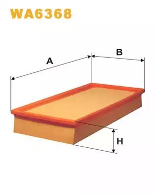 Фильтр воздушный VOLVO V40, MITSUBISHI SPACE, WIX FILTERS (WA6368)