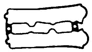 Прокладка клапанной крышки резиновая, opel vectra b 2,5 95-03 BGA (RC0318)