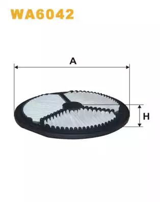 Фильтр воздушный DAEWOO TICO, WIX FILTERS (WA6042)