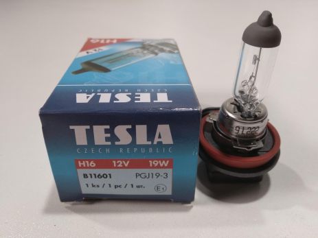 Лампа TESLA H16 12V 19W PGJ19-3 (B11601)