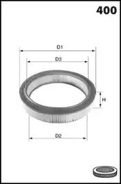 Фильтр воздушный ROVER 200, MECAFILTER (EL3542)