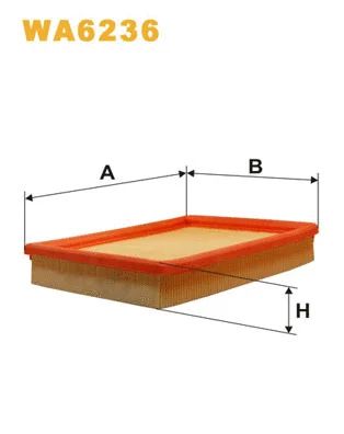 Фильтр воздушный CHEVROLET CLASSIC, WIX FILTERS (WA6236)