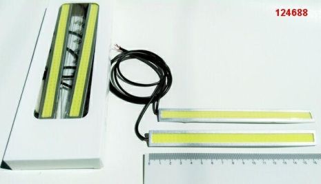 Ходові вогні денного світла LED DRL 17 см (алюм. корпус) (DRL-COB-17CM W)