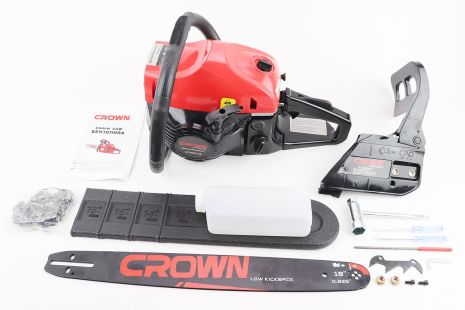 Бензопила CROWN GT5800 58cc (3,5кВт, шина 18", цепь 325-1,5-72зв. круг. зуб) плавный пуск