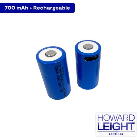 Акумуляторна батарея літієва CR123A/16340 700mAh з роз'ємом TYPE-C 3.7V Lithium