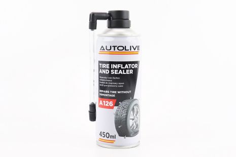 Герметик для быстрого ремонта шин "TIRE INFLATOR SEALER", Аэрозоль 450ml