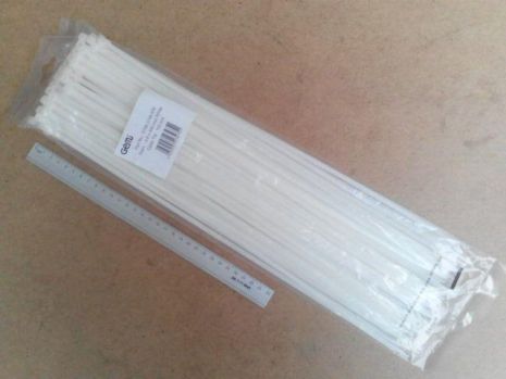 Хомут пластиковый Variant 450х4,8 (100 шт. в уп.) белый, 1 УПАКОВКА