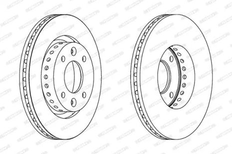 Диск гальмівний KIA CARENS, FERODO (DDF1397)