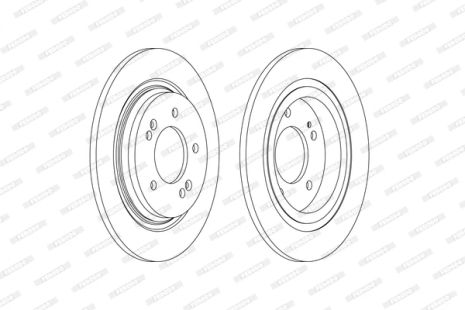 Диск тормозной KIA XCEED, HYUNDAI i30, HYUNDAI GRANDEUR, FERODO (DDF2604C)