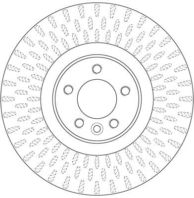 Диск тормозной LAND ROVER, TRW (DF6508S)