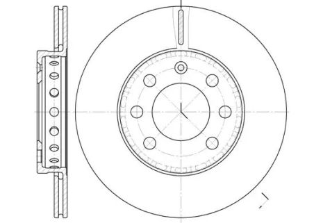 Диск тормозной AUDI A2, VW LUPO, REMSA (659500)