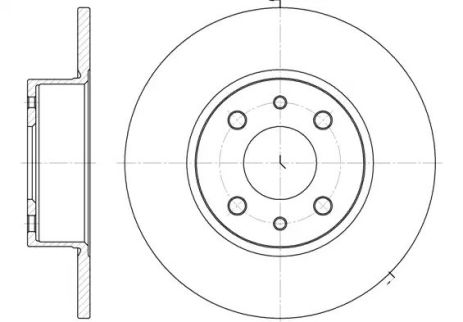 Диск тормозной CHRYSLER DELTA, LANCIA DELTA, ALFA ROMEO, REMSA (615000)