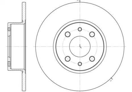 Диск тормозной CHRYSLER DELTA, LANCIA DELTA, ALFA ROMEO, REMSA (615000)