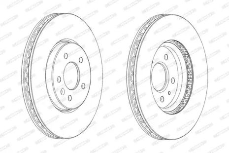 Диск гальмівний OPEL ZAFIRA, OPEL ASTRA, OPEL CASCADA, FERODO (DDF2191C1)