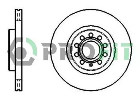 Диск тормозной SEAT LEON, AUDI Q3, VW GOLF, PROFIT (50101305)