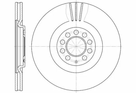 Диск тормозной SEAT IBIZA, VW POLO, SKODA OCTAVIA, REMSA (659710)