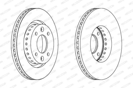 Диск тормозной KIA CARENS, FERODO (DDF1397)