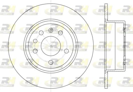 Диск тормозной OPEL VECTRA, SAAB 9-5, SAAB 9-3, ROAD HOUSE (648700)