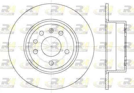 Диск тормозной OPEL VECTRA, SAAB 9-5, SAAB 9-3, ROAD HOUSE (648700)