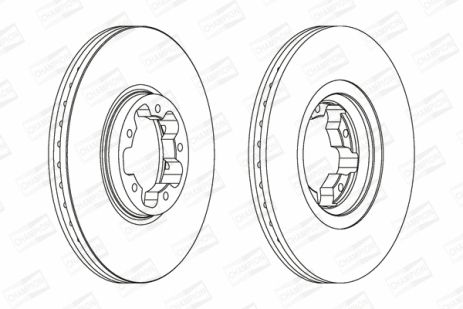 Диск тормозной FORD TRANSIT, CHAMPION (562141CH)