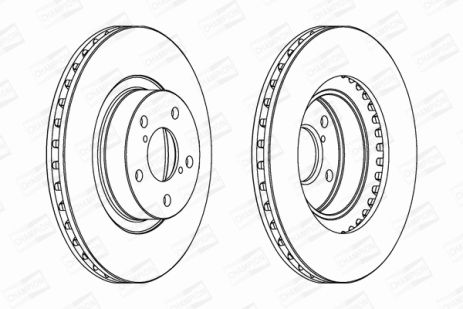 Диск тормозной TOYOTA GT, SUBARU IMPREZA, SUBARU LEGACY, CHAMPION (561667CH)