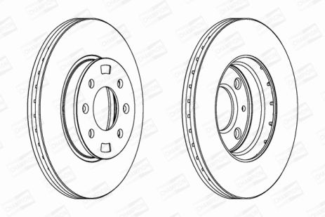 Диск тормозной HYUNDAI i20, KIA RIO, HYUNDAI ACCENT, CHAMPION (562554CH)