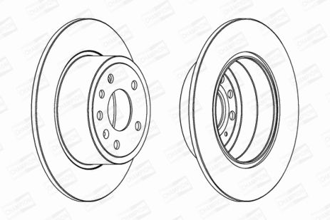 Диск тормозной CHEVROLET VECTRA, OPEL VECTRA, SAAB 9-5, CHAMPION (561962CH)