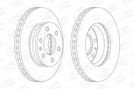 Диск тормозной MERCEDES-BENZ SPRINTER, VW CRAFTER, MERCEDES-BENZ eSPRINTER, CHAMPION (569136CH)