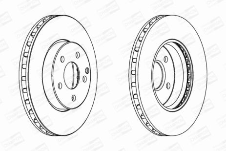 Диск тормозной MERCEDES-BENZ E-CLASS, CHAMPION (562212CH)