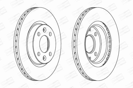 Диск тормозной DODGE RAM, NISSAN KUBISTAR, DACIA LOGAN, CHAMPION (561997CH)