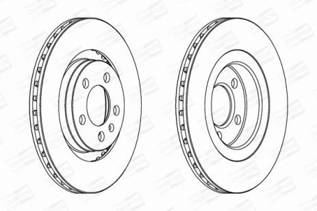 Диск тормозной FORD CAPRI, SEAT LEON, VW GOLF, CHAMPION (562039CH)