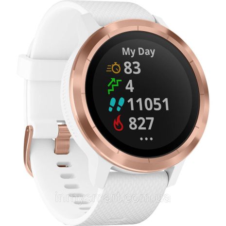 Умные часы Smart Watch Garmin Vivoactive 3 White/Gold