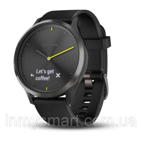 Умные часы Smart Watch Garmin Vivomove HR Black водонепроницаемые, пульсометр, шагомер, контроль сна