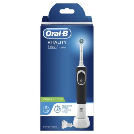 Зубная щетка Oral-B Vitality 100 Cross Action, чёрная 01227