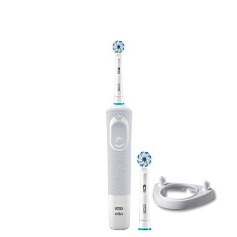 Зубная щетка Oral-B D100 Junior 6+ White 2 насадки + подставка ЕС