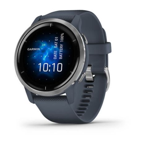 Смарт-годинник Garmin Venu 2 Blue Granite + Passivated (010-02430-10)