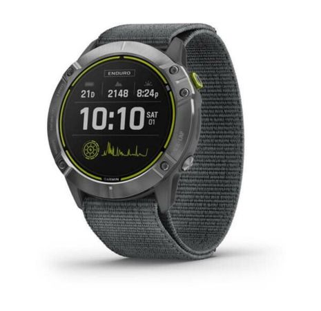 Смарт-годинник Garmin Enduro Steel with Gray UltraFit Nylon Strap (010-02408-00)