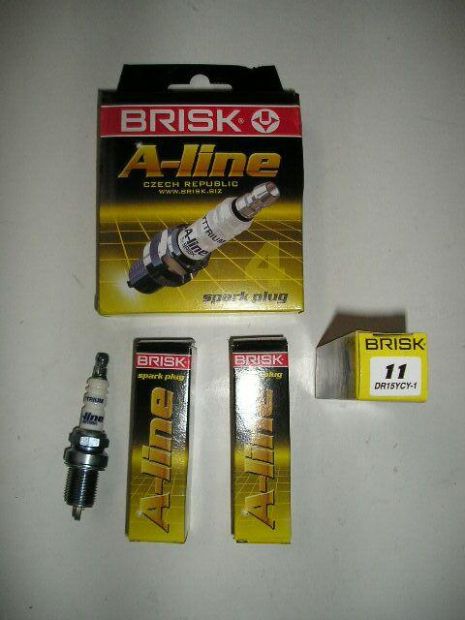 Свічка запалювання BRISK A-Line №11 DR15YCY-1 (ВАЗ 2112), Чехія (2111-3707010) (DR15YCY1.4K)