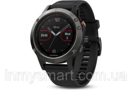 Умные часы Smart Watch Garmin Fenix 5 Slate Gray with Black Band (010-01688-00)