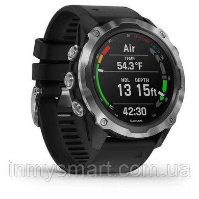 Умные часы Smart Watch Garmin Descent Mk2 Stainless Steel with Black Band (010-02132-00/10)