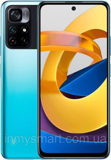 Смартфон Xiaomi Poco M4 Pro 5G 6/128 Cool Blue Global MediaTek Dimensity 810 5000 мАч