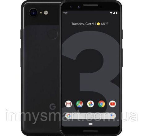 Смартфон Google Pixel 3 Just Black 4/64gb 2915 мАч Snapdragon 845