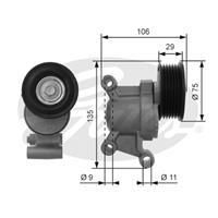 Роликові ворота T38357 (7808-21257) MAZDA3 (02-09)/5 (05>)/ FORD FOCUS II