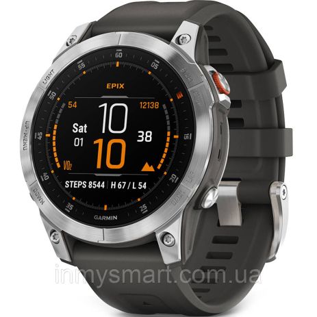 Умные часы Smart Watch Garmin Epix 2 Slate Steel (010-02582-01) 10 АТМ