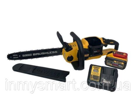 Аккумуляторная бесщеточная цепная пила DEWALT DCCS670X1 (комплект)