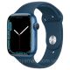 Apple Watch Series 7 GPS 45mm Blue Aluminum Case With Blue Sport Band (MKN83)